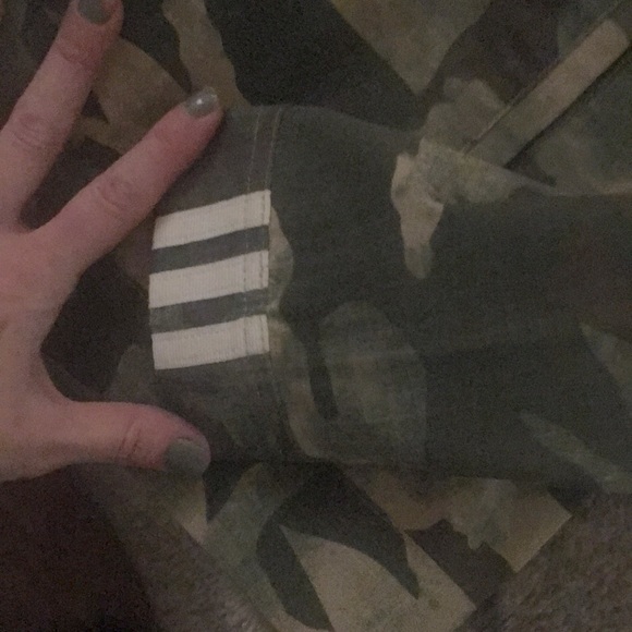 BNWOT Limited Edition ADIDAS 100% Hemp Cropped Military Style Camouflage Jacket - Picture 6 of 10